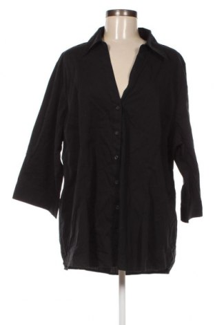 Γυναικείο πουκάμισο Avella, Μέγεθος 4XL, Χρώμα Μαύρο, Τιμή 15,46 €