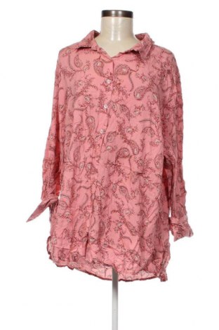 Γυναικείο πουκάμισο Belle Curve, Μέγεθος 4XL, Χρώμα Ρόζ , Τιμή 12,06 €