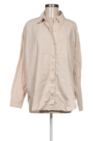 Γυναικείο πουκάμισο Bershka, Μέγεθος M, Χρώμα  Μπέζ, Τιμή 15,46 €