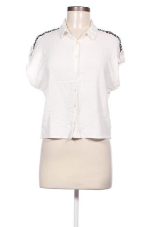 Γυναικείο πουκάμισο Bershka, Μέγεθος L, Χρώμα Λευκό, Τιμή 5,13 €