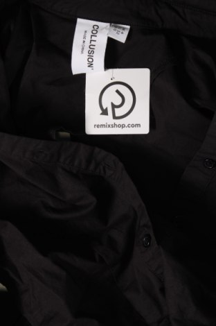 Γυναικείο πουκάμισο Collusion, Μέγεθος XXS, Χρώμα Μαύρο, Τιμή 15,23 €