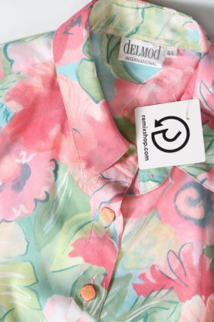 Γυναικείο πουκάμισο Delmod, Μέγεθος XL, Χρώμα Πολύχρωμο, Τιμή 12,79 €