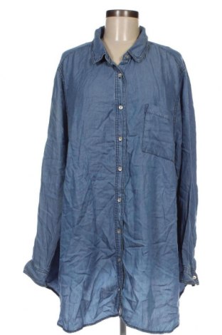 Γυναικείο πουκάμισο Evans, Μέγεθος 4XL, Χρώμα Μπλέ, Τιμή 44,54 €