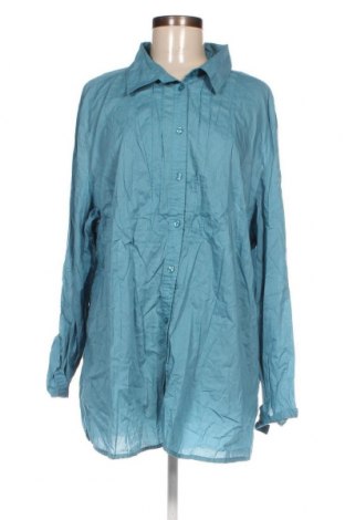 Γυναικείο πουκάμισο Gina Laura, Μέγεθος XXL, Χρώμα Μπλέ, Τιμή 14,40 €