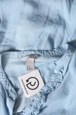 Дамска риза H&M, Размер XL, Цвят Син, Цена 21,25 лв.