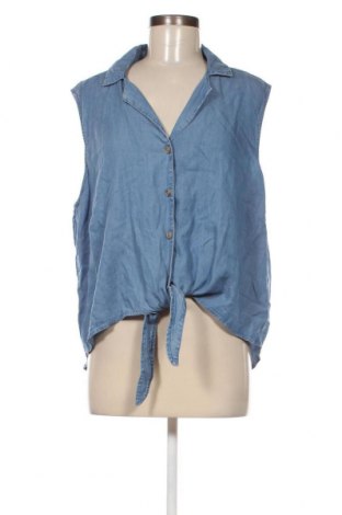 Γυναικείο πουκάμισο Laura Torelli, Μέγεθος L, Χρώμα Μπλέ, Τιμή 6,18 €