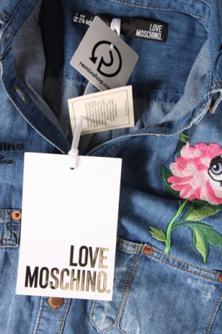 Дамска риза Love Moschino, Размер M, Цвят Син, Цена 188,70 лв.