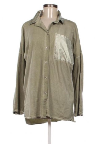 Γυναικείο πουκάμισο Made In Italy, Μέγεθος M, Χρώμα Πράσινο, Τιμή 2,47 €
