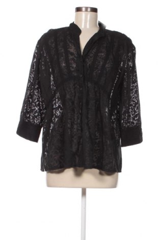 Γυναικείο πουκάμισο Mark Adam, Μέγεθος XL, Χρώμα Μαύρο, Τιμή 14,44 €