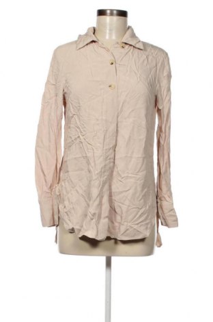 Дамска риза Massimo Dutti, Размер S, Цвят Бежов, Цена 26,52 лв.