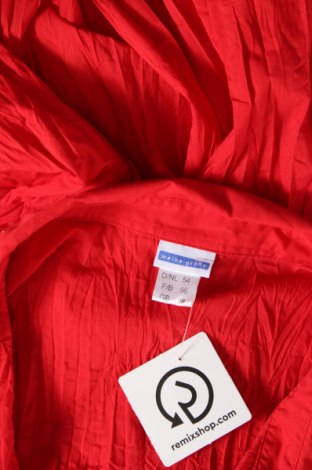 Γυναικείο πουκάμισο Meine Grosse, Μέγεθος 4XL, Χρώμα Κόκκινο, Τιμή 7,72 €