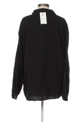 Γυναικείο πουκάμισο Object, Μέγεθος XXL, Χρώμα Μαύρο, Τιμή 13,73 €