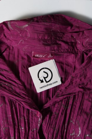 Γυναικείο πουκάμισο Okay, Μέγεθος XXL, Χρώμα Βιολετί, Τιμή 12,68 €