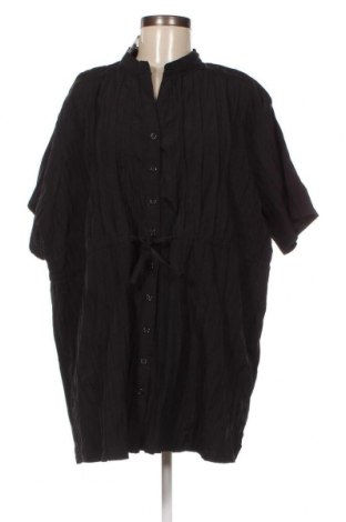 Γυναικείο πουκάμισο Okay, Μέγεθος 3XL, Χρώμα Μαύρο, Τιμή 13,60 €