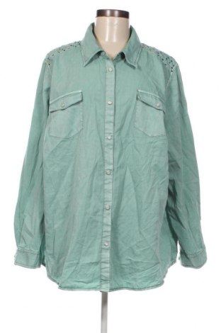 Γυναικείο πουκάμισο Paola, Μέγεθος 3XL, Χρώμα Πράσινο, Τιμή 15,46 €