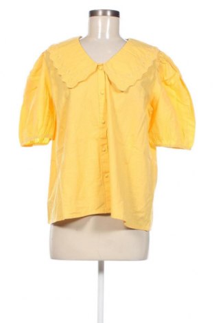Γυναικείο πουκάμισο Pieces, Μέγεθος XL, Χρώμα Κίτρινο, Τιμή 11,75 €