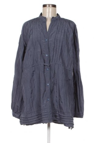 Γυναικείο πουκάμισο Queensize, Μέγεθος 4XL, Χρώμα Μπλέ, Τιμή 6,33 €