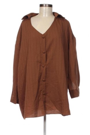 Γυναικείο πουκάμισο SHEIN, Μέγεθος XL, Χρώμα  Μπέζ, Τιμή 3,09 €
