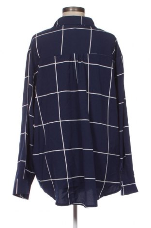 Γυναικείο πουκάμισο SHEIN, Μέγεθος 4XL, Χρώμα Μπλέ, Τιμή 15,46 €