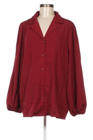 Дамска риза SHEIN, Размер 4XL, Цвят Червен, Цена 9,25 лв.