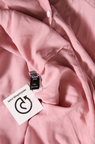 Γυναικείο πουκάμισο SHEIN, Μέγεθος 4XL, Χρώμα Ρόζ , Τιμή 6,18 €