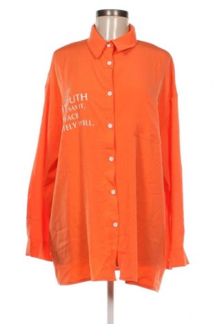 Дамска риза SHEIN, Размер M, Цвят Оранжев, Цена 13,50 лв.