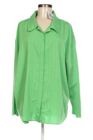 Γυναικείο πουκάμισο SHEIN, Μέγεθος 3XL, Χρώμα Πράσινο, Τιμή 14,69 €