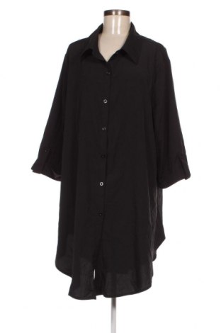 Дамска риза SHEIN, Размер 4XL, Цвят Черен, Цена 23,75 лв.