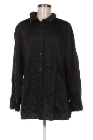 Γυναικείο πουκάμισο Selection By Ulla Popken, Μέγεθος 3XL, Χρώμα Μαύρο, Τιμή 13,07 €
