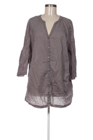 Γυναικείο πουκάμισο Sheego, Μέγεθος 3XL, Χρώμα Γκρί, Τιμή 14,85 €