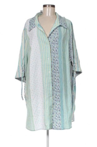 Γυναικείο πουκάμισο Ulla Popken, Μέγεθος 5XL, Χρώμα Πολύχρωμο, Τιμή 40,53 €