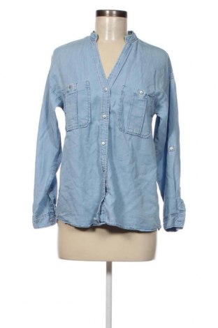 Γυναικείο πουκάμισο Zara, Μέγεθος XS, Χρώμα Μπλέ, Τιμή 12,37 €