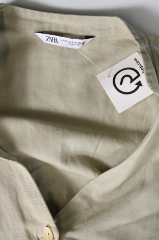 Дамска риза Zara, Размер S, Цвят Зелен, Цена 19,99 лв.
