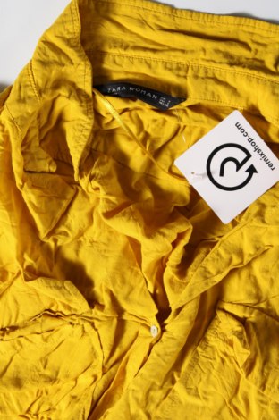 Дамска риза Zara, Размер S, Цвят Жълт, Цена 6,00 лв.