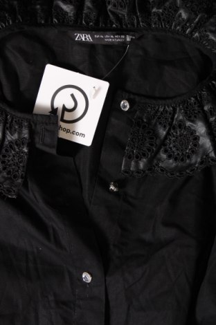 Cămașă de femei Zara, Mărime XL, Culoare Negru, Preț 52,63 Lei