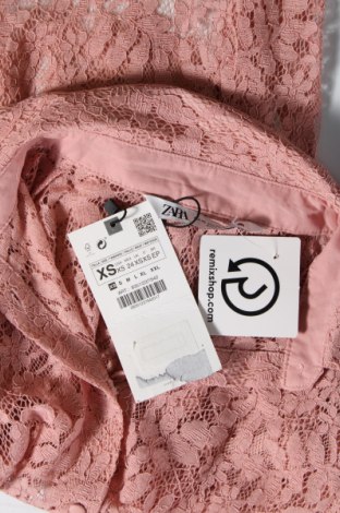 Γυναικείο πουκάμισο Zara, Μέγεθος XS, Χρώμα Ρόζ , Τιμή 15,36 €
