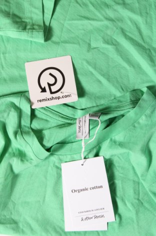 Дамска тениска & Other Stories, Размер XS, Цвят Зелен, Цена 24,36 лв.