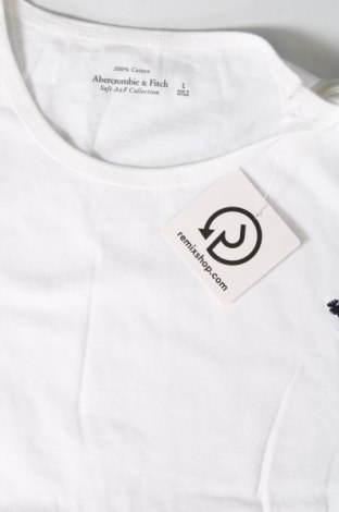 Damski T-shirt Abercrombie & Fitch, Rozmiar L, Kolor Biały, Cena 154,60 zł