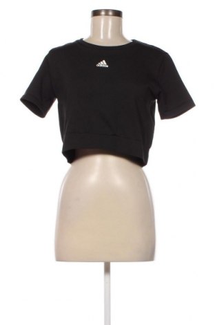 Γυναικείο t-shirt Adidas, Μέγεθος XL, Χρώμα Μαύρο, Τιμή 20,93 €