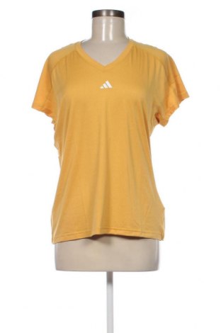 Γυναικείο t-shirt Adidas, Μέγεθος L, Χρώμα Κίτρινο, Τιμή 25,42 €
