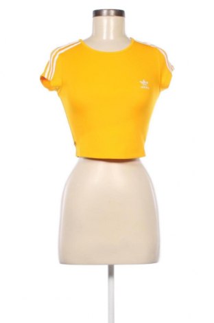 Γυναικείο t-shirt Adidas Originals, Μέγεθος XS, Χρώμα Κίτρινο, Τιμή 6,14 €
