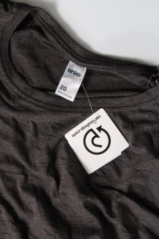 Γυναικείο t-shirt Anko, Μέγεθος XL, Χρώμα Γκρί, Τιμή 8,04 €