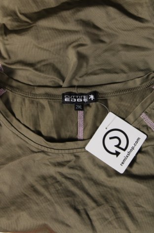Γυναικείο t-shirt Cutting Edge, Μέγεθος XXL, Χρώμα Πράσινο, Τιμή 5,12 €