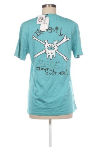 Γυναικείο t-shirt Desigual, Μέγεθος S, Χρώμα Μπλέ, Τιμή 35,88 €