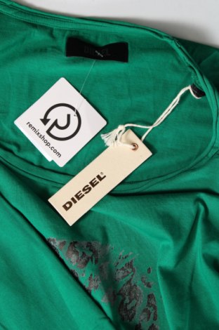Γυναικείο t-shirt Diesel, Μέγεθος XL, Χρώμα Πράσινο, Τιμή 70,10 €