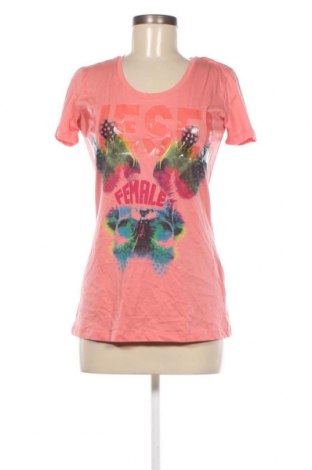 Γυναικείο t-shirt Diesel, Μέγεθος M, Χρώμα Ρόζ , Τιμή 50,47 €