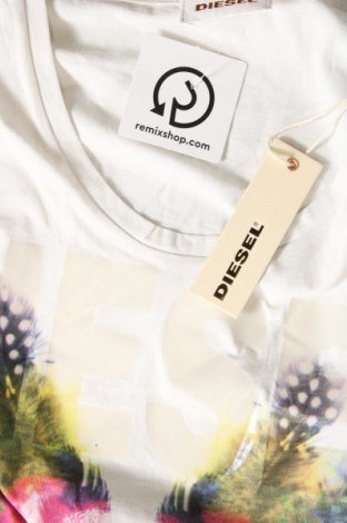 Γυναικείο t-shirt Diesel, Μέγεθος L, Χρώμα Λευκό, Τιμή 70,10 €