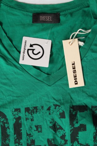 Дамска тениска Diesel, Размер L, Цвят Зелен, Цена 136,00 лв.