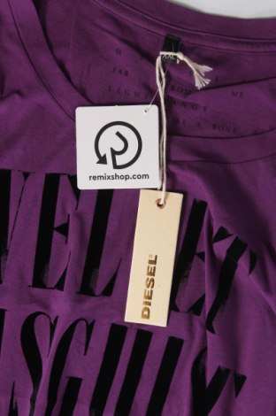 Γυναικείο t-shirt Diesel, Μέγεθος XXL, Χρώμα Βιολετί, Τιμή 70,10 €