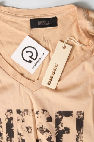 Γυναικείο t-shirt Diesel, Μέγεθος S, Χρώμα  Μπέζ, Τιμή 18,93 €